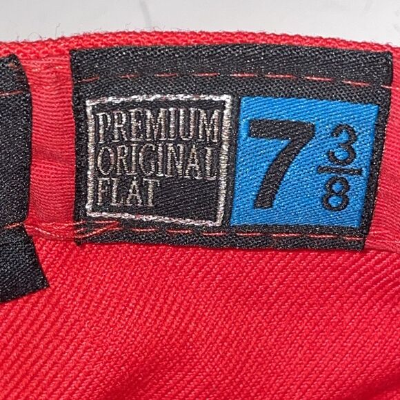 St Louis Cardinals B.B. Box Premium Fitted Hat 7 3/8 Red Cap Flat Bill MLB - Picture 10 of 13